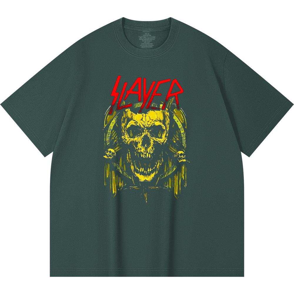 230 Gsm 100% Cotton Heavy Metal T-Shirt  Rock Band Popular Music Print Unisex Heavy Cotton T Shirt