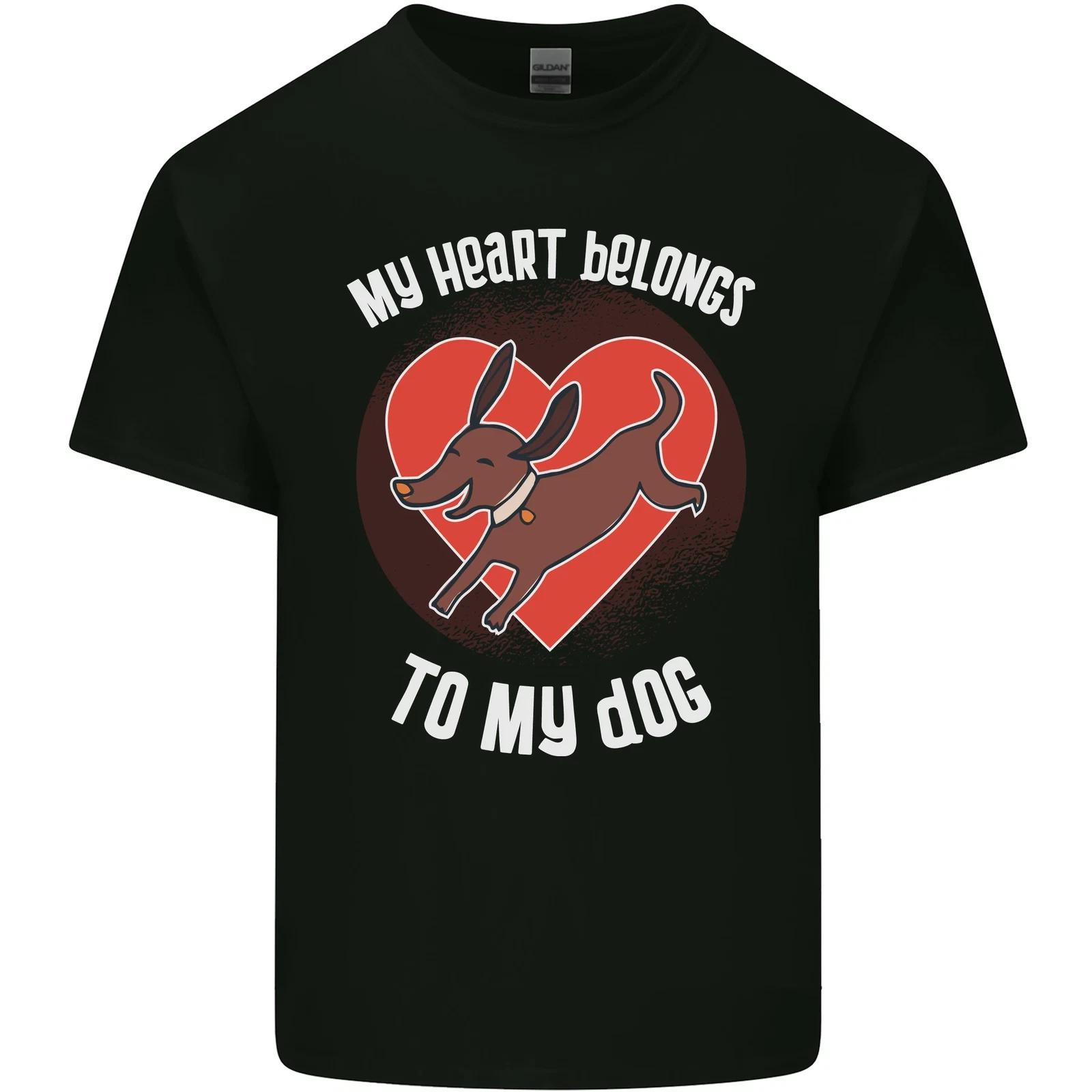 My Heart Belongs to my Dog Funny Kids T-Shirt Childrens 3XL