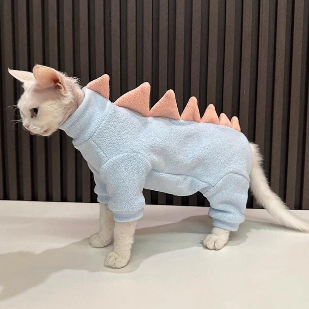 New Dinosaur Shape Cat Clothes Warm Cat Vest Lightweight Comfortable Cat T-shirt Pets Clothing
