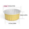 10/20/50Pcs round Baking Cups with Lids Reusable Tin Paper Foil Cupcake Cups for Desserts Flans Mini Cakes Bread Mould Custard