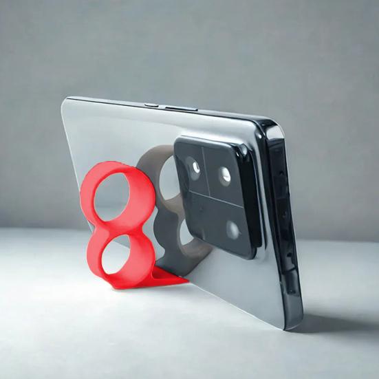 Finger Ring Phone Holder Heavy Duty Plastic Mobile Phone Grip Holder Universal Handheld Desktop Cellphone Support Stand Bracket