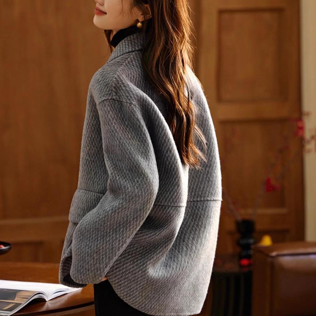 Simple Commuting Versatile Wool Handmade Double-sided Wool Coat New Winter Wool Coat
