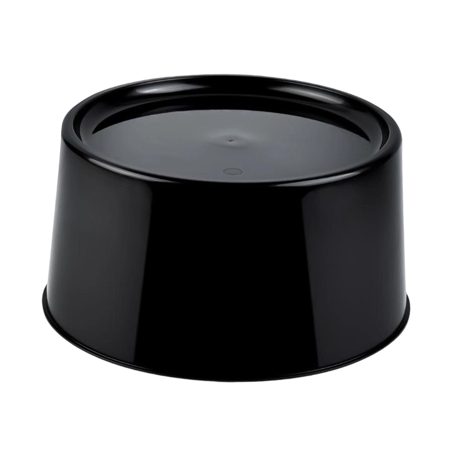

Universal Drink Dispenser Stand Round Base Spill Guard PP Material Holder for Cafeteria Juice Machine and Party Use чорний