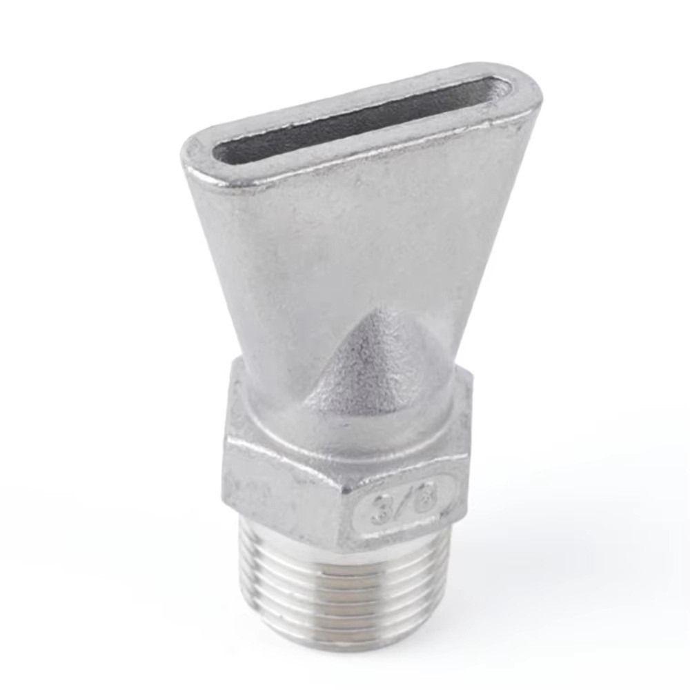Corrosion Resistant Air Knife Spray Nozzle Flat Fan Spray Nozzle Industrial Water Jet