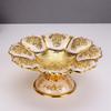 Gorgeous Fruit Tray Reusable Metal European Style Alloy Dip Bowls Snack Dish Pastry Plate for Chocolate Club Candy Cookies Fruit