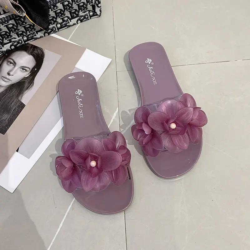 

Transparent Shoes for Women With Heel Woman Slippers Cheap Liquidation Slides 2025 Luxury Sandals Waterproof Small Size H Sandal 36