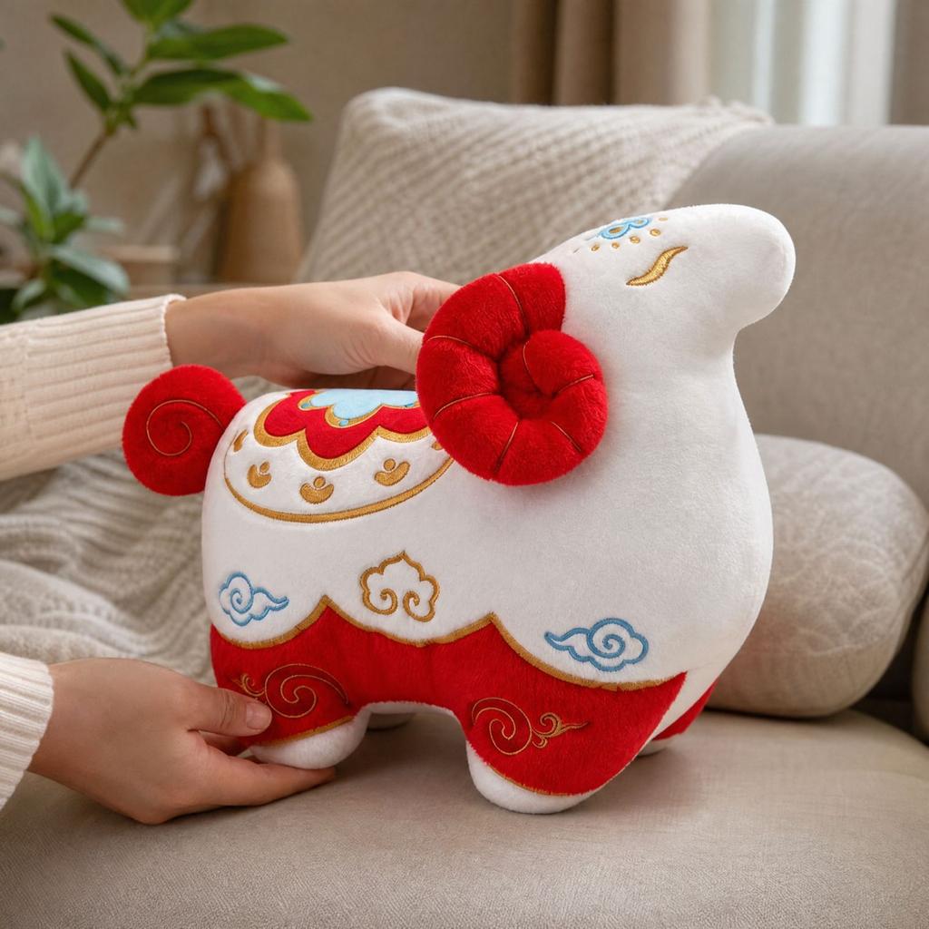 Cartoon Sheep Doll, Mascot for the Year of the Sheep