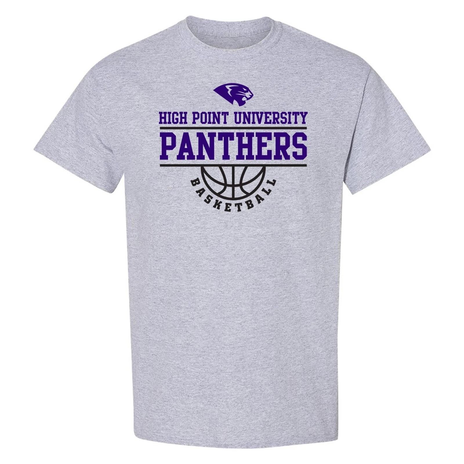 High Point University Panthers Basketball Peak T-Shirt - Sport Grey L