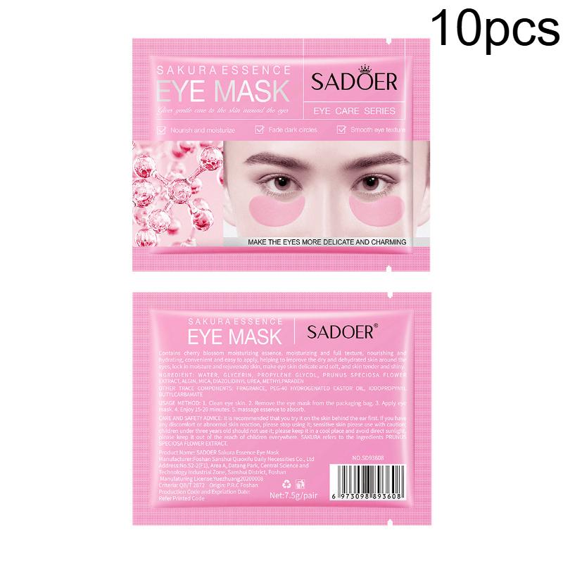 Sakura Eye Mask Hydrating Anti Aging Under Eye Patches Reduce Dark Circles and Puffiness for Refreshed Look