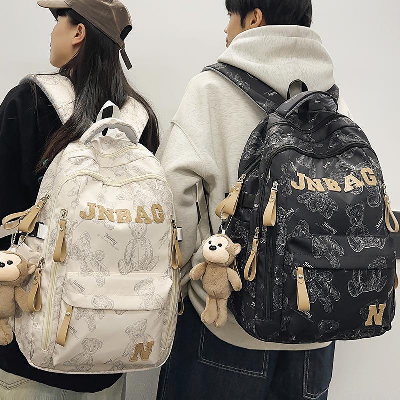 Children's Schoolbags  Girls  Junior High School Students  High School Printed Men's Backpacks