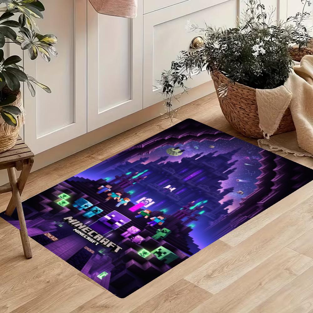 Minecraft Kitchen Carpet Nonslip Floor Mat Ideal For Indoor And Outdoor Entryway Door Mat Laundry Room Bathroom Foot Mat