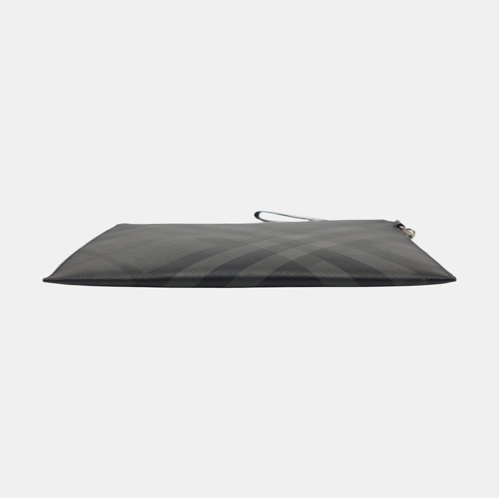 [Gebraucht] London Gray beschichtete Canvas Clutch - Sehr gut #1GHEZP9