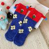 Women's Autumn and Winter Warm Socks, Thick Socks, Coral Fleece, Thickened Fleece, Sleep Socks, Home Floor Socks, Cartoon and Funny