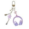 Stylish Music Note Keychain Phone Chain with Headphone Pendant Design for Backpack Phone Accessories and Gift Ideas