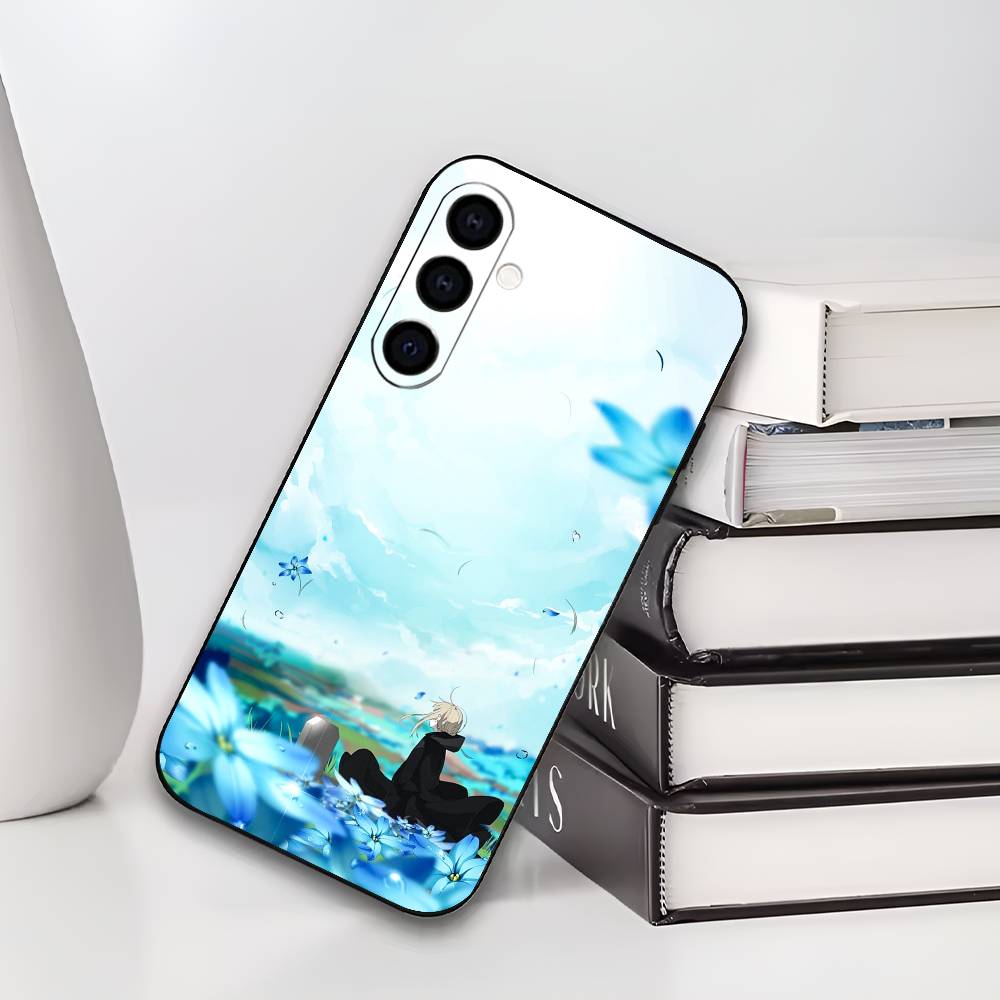 S-Silent Anime W-Witch Phone Case Silicone Soft For Samsung Galaxy A73,A72,A71,A70,A53,A52,A51