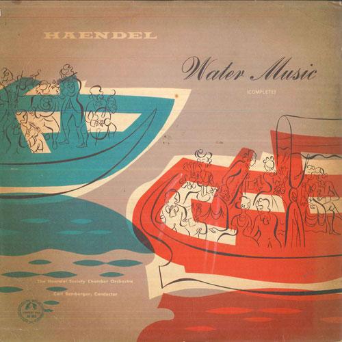 

10inch Record KARL BAMBERGER, THE HAENDEL SOCIETY - Haendel Water Music Complete M103 CONCERT HALL SO Japan Classical Used