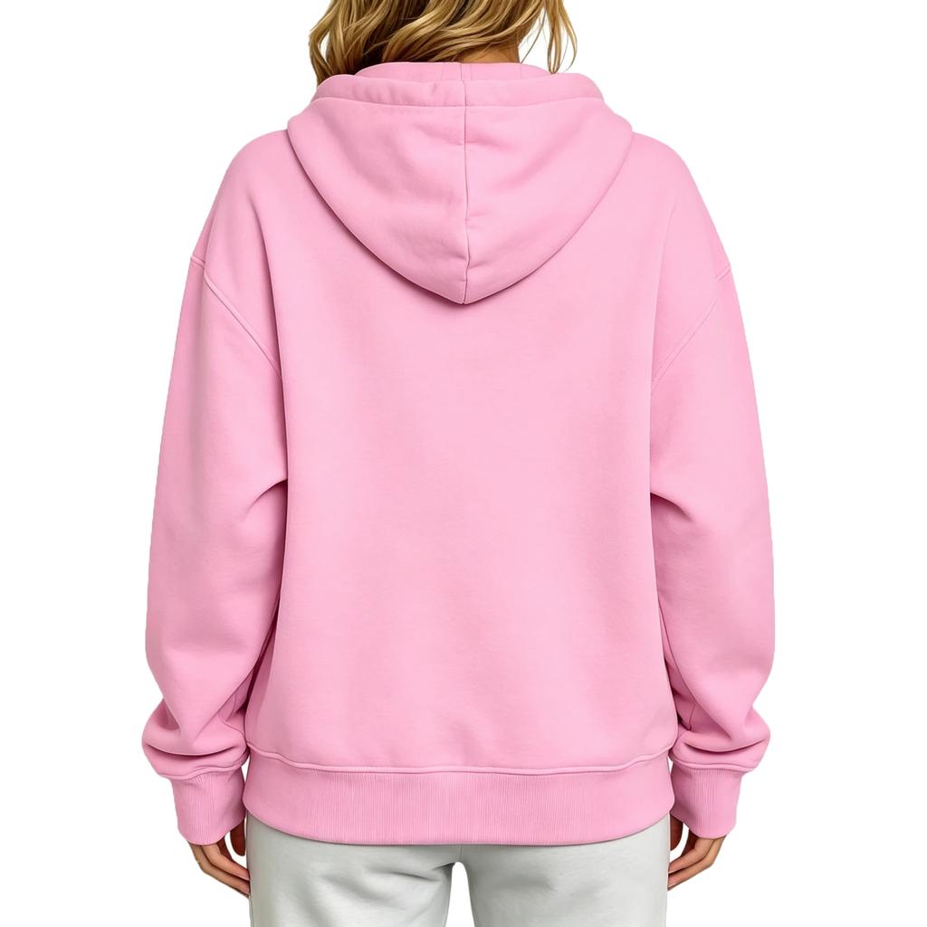 Women's Casual Loose Fit Color Sweatshirt
