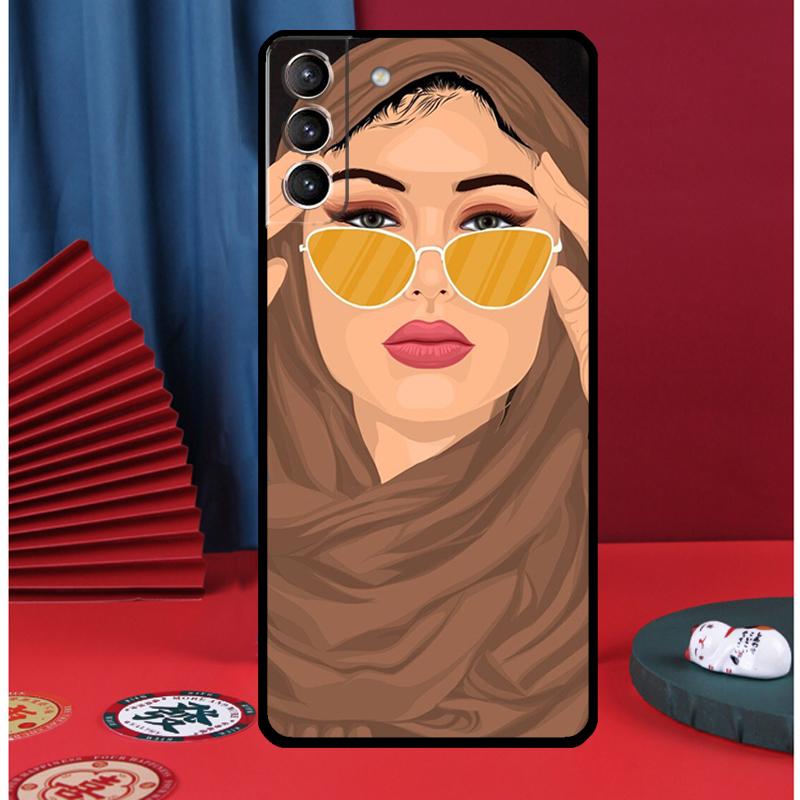 Islamic Muslim Hijabi Girls Phone Case For Samsung Galaxy S24 Ultra S9 S10 S20 S21 S22 Plus S23 FE S25 Ultra Back Cover