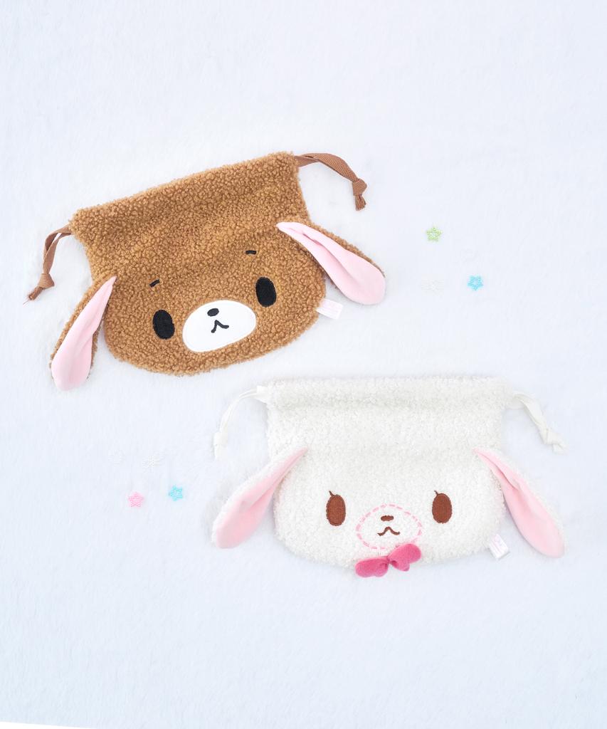 Colley Sugar Bunnies String Pouch 2 Types (Shirousa & Kurousa)