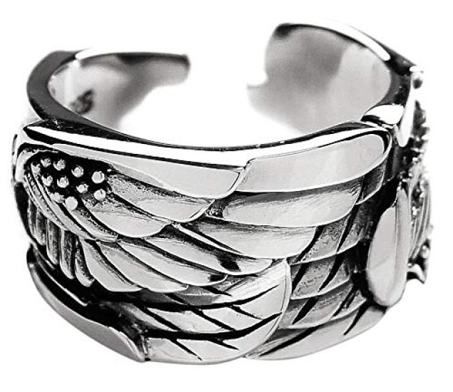 

r0744 Название Кольцо из серебра 925 пробы Перо Перо Свободный размер [2 ШТУКИ] [Бренд