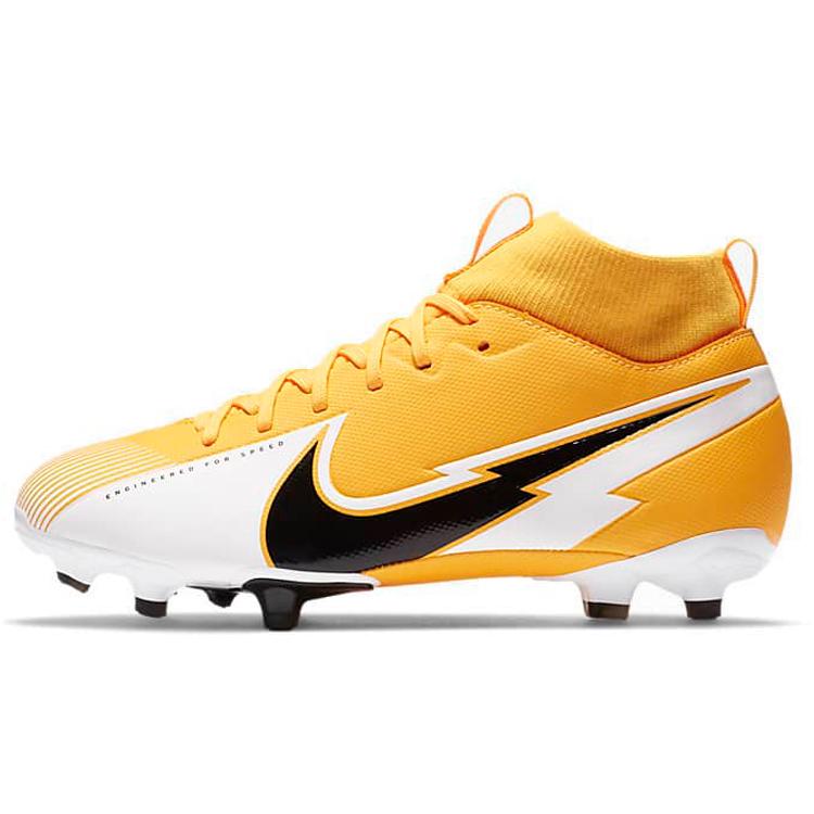 

New Nike Mercurial Superfly 7 GS Yellow Black White AT8120-801 35