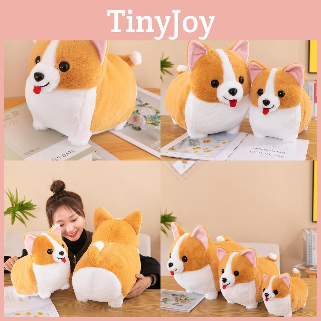 Adorable Corgi Dog Plush Toy Cute Car Accessory Hug Pillow Gift For Kids And Friends