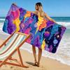 Colorful Galaxy and Clouds Design Beach towel quick-drying for travel outdoor sports jogging beach and swimming