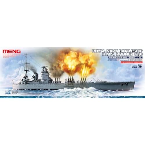 Meng Model 1/700 British Battleship Rodney Pre-Colored Plastic Model Kit MENPS-001