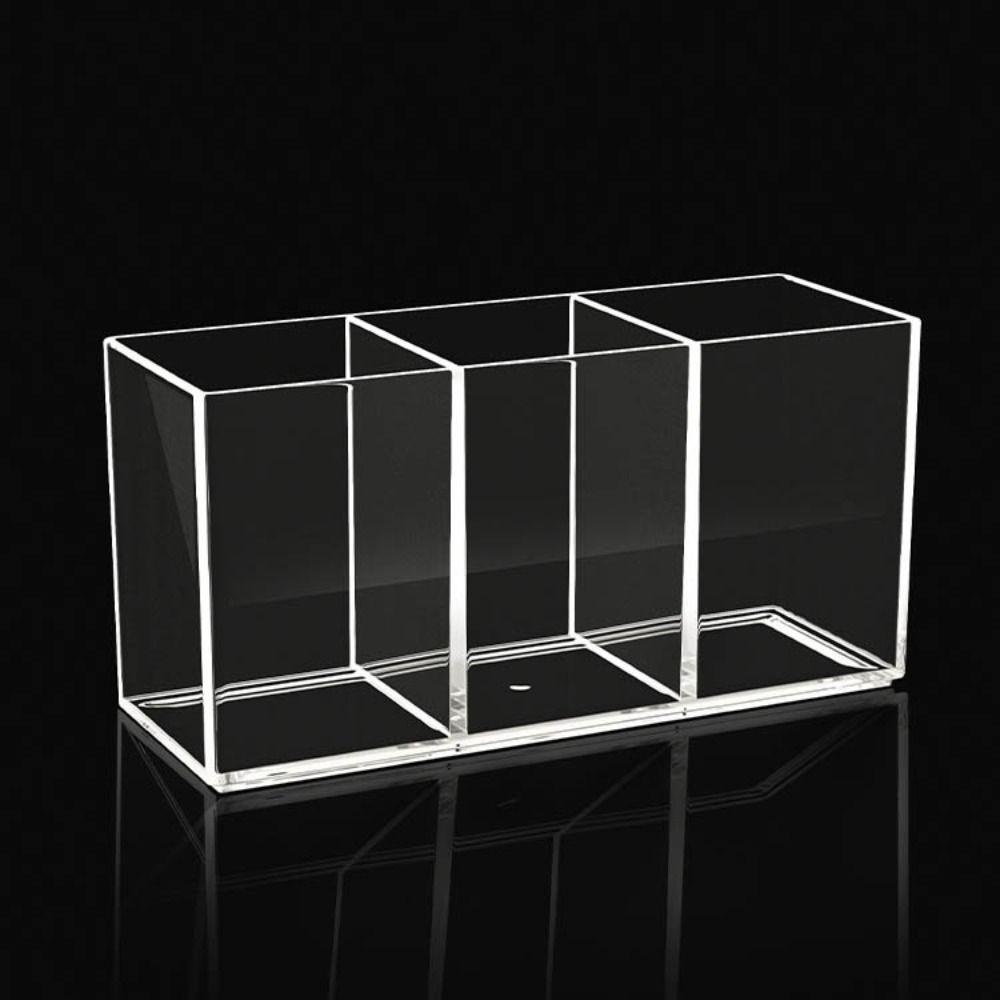 Akrylový organizér na make-up s více přihrádkami, úložný podnos na make-up, lehký luxusní stolní úložný box