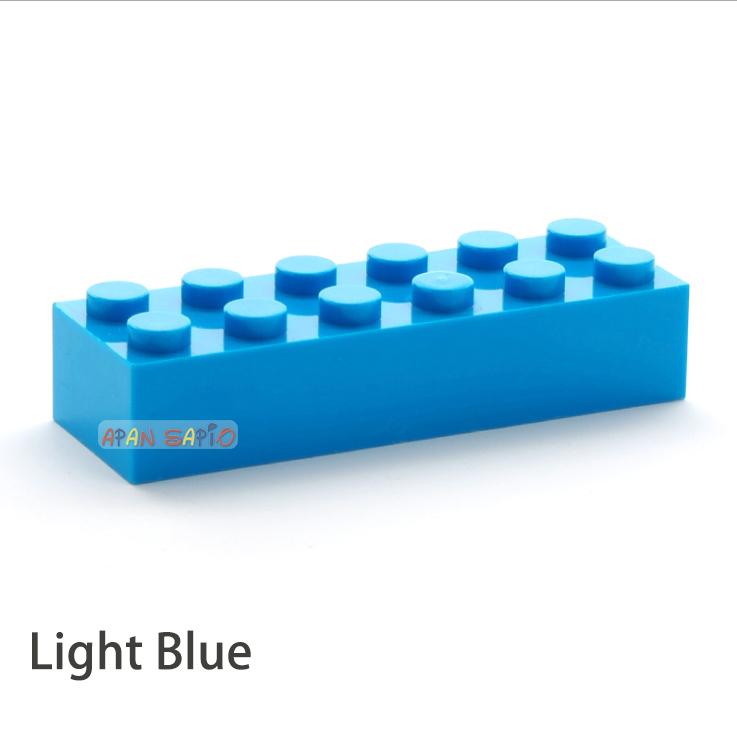 100 pièces 2x6 Points Briques de Construction DIY Figures Épaisses Briques Éducatives Créatives Taille Compatible Avec 2456 Jouets en Plastique pour Enfants