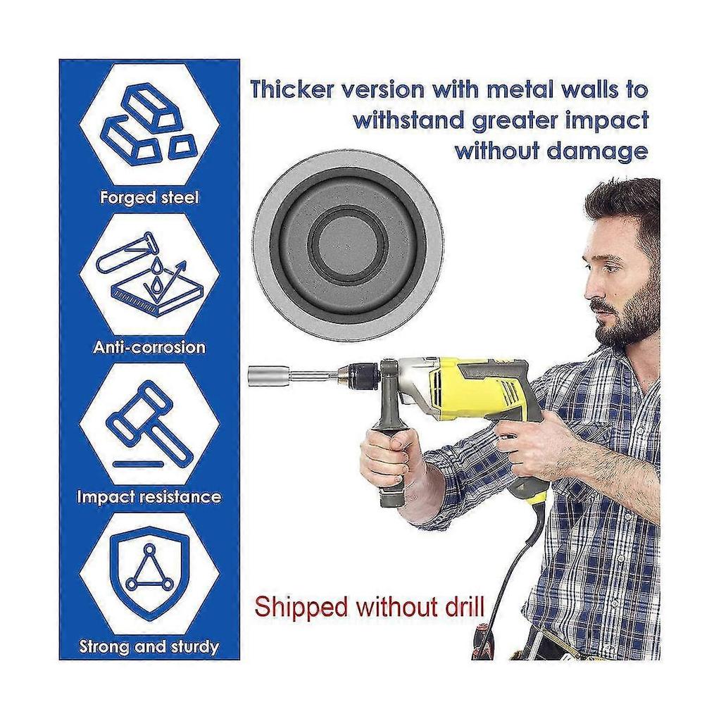 Sds-max Ground Rod Driver, 30mm Heavy Duty Steel Drill Bit Driver,for Rotaryhammer Drill Grounding Rods (1.18 In) G