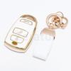 Auto Protector Keychain For Kia Grand Carnival Sedona Tpu Car Remote Keyless Shell Fob Holder Car Key Case Cover Accessories