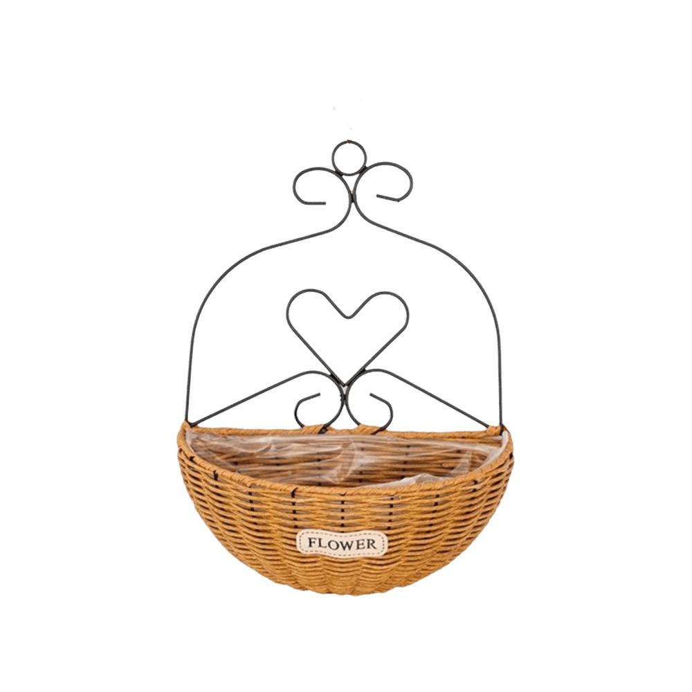 Wall Mounted Wall Planter Wear-resistant Decorative Plant Basket Hanging Flower Basket Porch