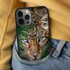 Luxury Tiger Leopard Soft Phone Case for iPhone 17 Air 16e Pro max 15 Pro 13 14 Plus 11 12 MagSafe Magnetic Coque