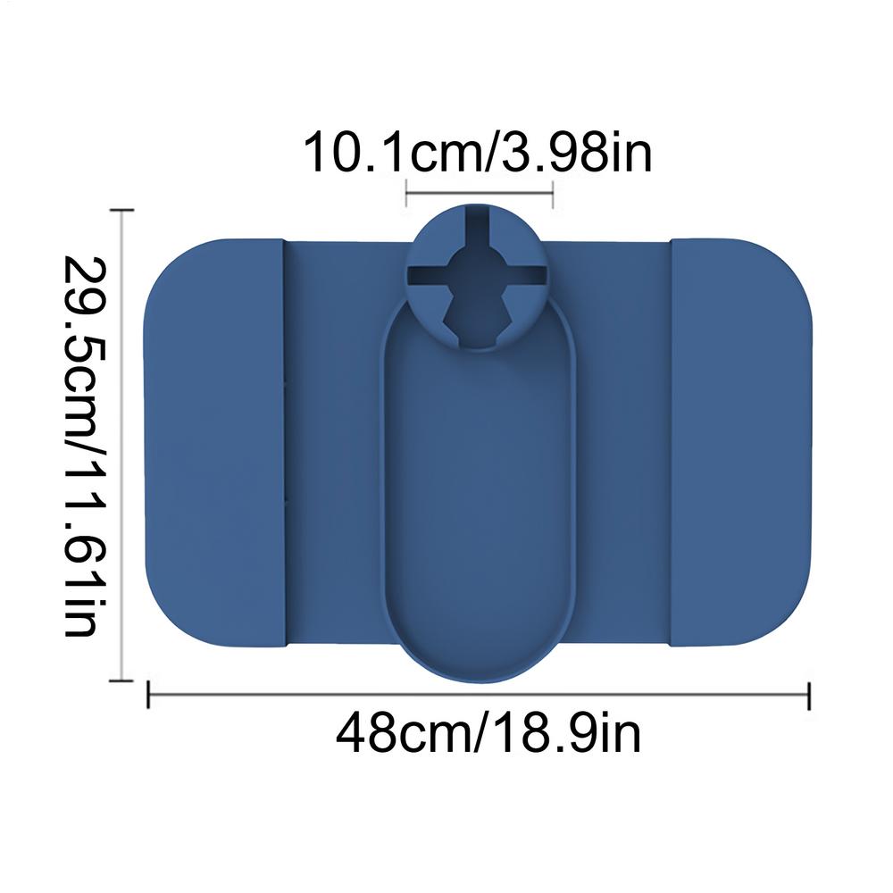 

Silicone Sofa Couch Cup Holder Tray Drink Holder with Side Pockets for Sofa Arm Couch Caddy Armrest Remote Control and Cellphone синій