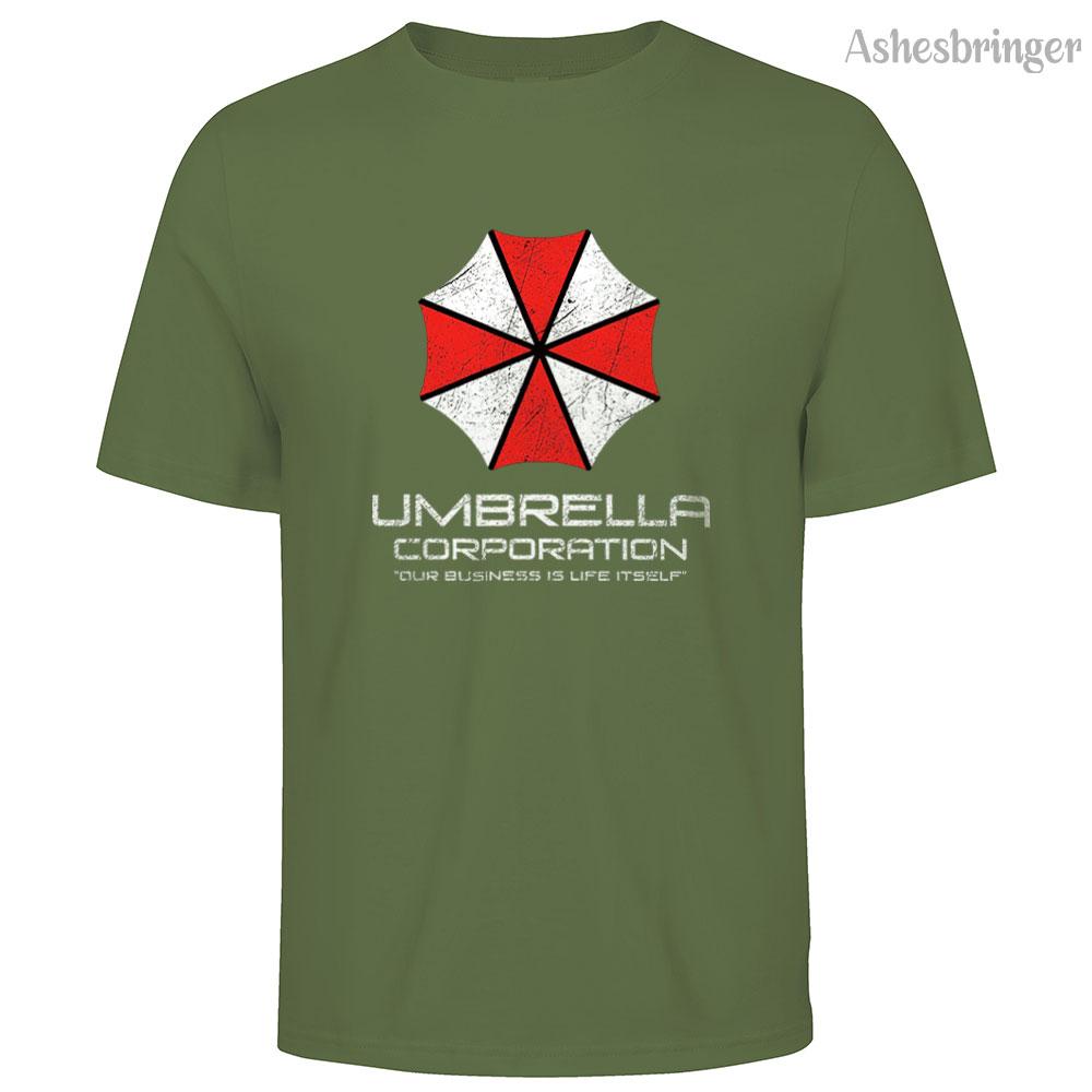 Mens Cotton Umbrella Corporation Graphic T Shirt Street Casual Style Tee for Men and Women