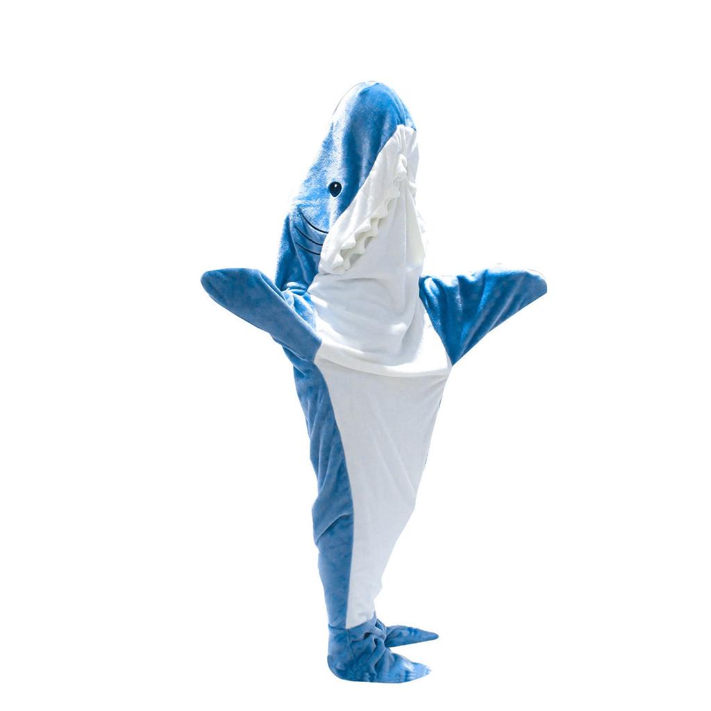 Blanket Adult Sharks Blanket For Dressing Flannel Tail Blanket Sleeping Bag Costume For Cosplay Shows Cartoon Pyjama Parties Fancy