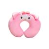 Universal Cartoon Style U-shaped Neck Pillow In White Pink Black And Purple