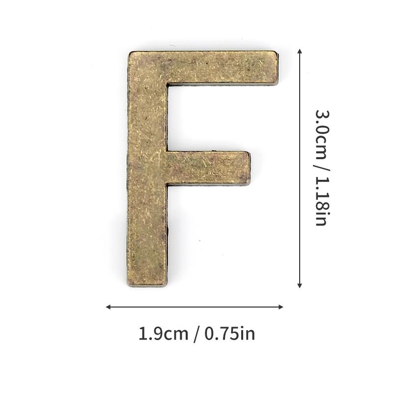 1Pcs Metal Self Adhesive House Number English Alphabet Letters for Apartment Room Door Plate Table Mailbox Number Stickers 3*2cm
