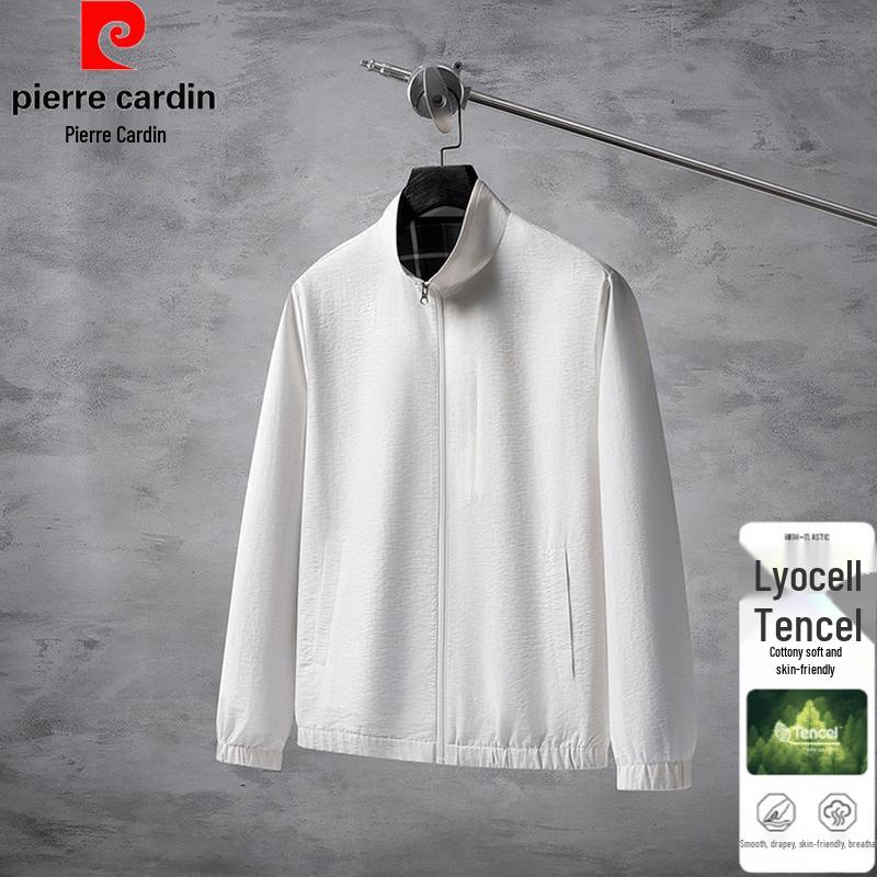 Pierre Cardin Men s Lightweight Stand Collar Jacket 54