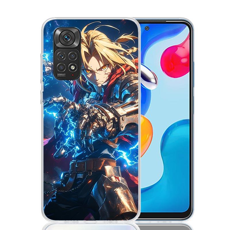 Anime F-ullmetal A-Alchemist Phone Case For Xiaomi Redmi Note 15 14 13 12S 12 Pro Plus 11S 11E 11 11T 10S 10 Art Soft Pattern Co