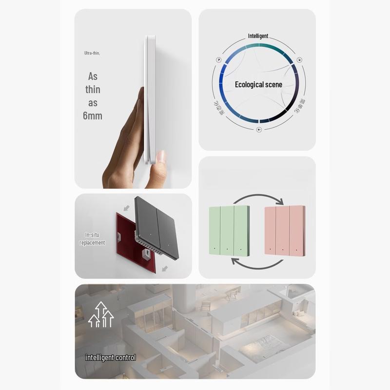OLOEY Ultra-Thin Smart Touch Light Switch