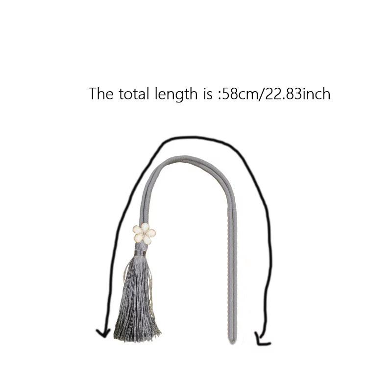 2pcs French Minimalist Style Creative Adjustable Curtain Straps Decorative Rope Curtain Buckle Multi-color Options