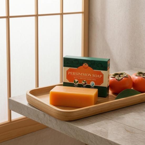 Persimmon Extract Natural Oil Deodorant Bar with Olive Soap & Shea Butter