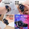 Fashionable Teenage Quartz Watch With Thin Design And Starry Night Glow Model 8083