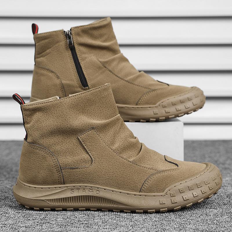 Martin boots men's shoes autumn versatile new high-top waterproof tooling shoes platform British retro men's sports trendy shoes