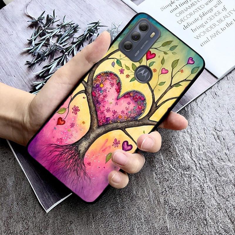 Magiczne Drzewo Kwiat Telefon Etui Do Moto G84 G22 G32 G42 G52 G62 G53 G72 G60 G60S G100 G10 G20 G30 G13 G50 G 5G G Pure