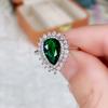 Hochwertiger tropfenförmiger Ring für Damen, Zirkon-Design für edle Damenringe, Accessoires für Bankettkleider
