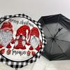 1PC Gnomies Merry Christmas Umbrella-8-Rib Reinforced, Automatic Open, Lightweight & Durable, Cute Fashion Accessory for Outdoor, Beach or Casual Use,