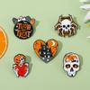 Halloween Enamel Pins Punk Ghost Skull Spider Brooch Backpack Brooch Badge Party Clothing Accessories Gift